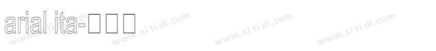 arial ita字体转换